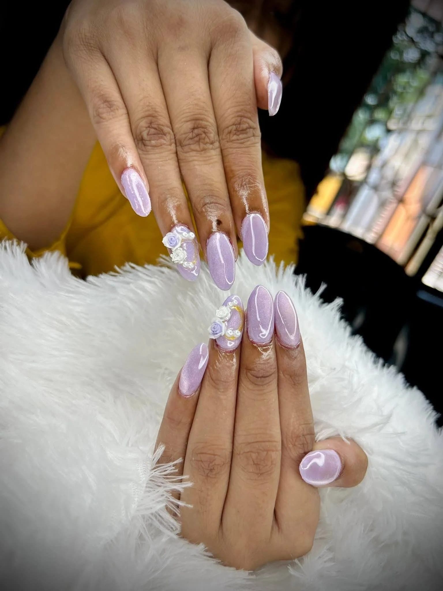 Lilac 3D Floral by Prerana's Makeover in Midnapore