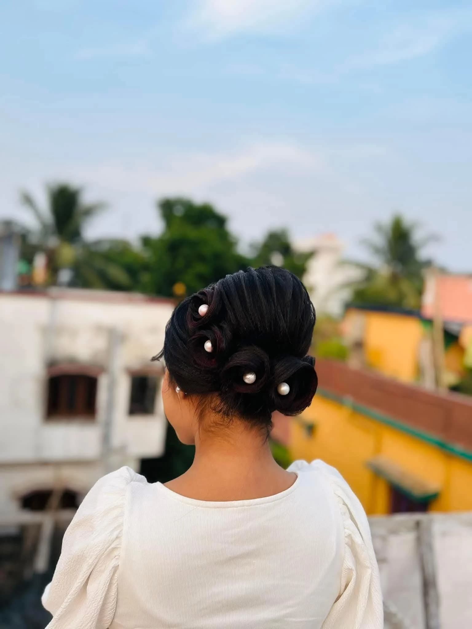 Pearl Bun Updo by Prerana's Makeover