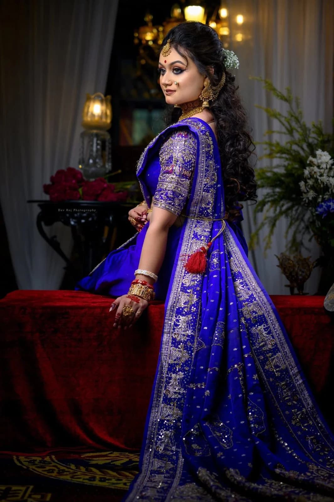 Reception Makeup in Midnapore bridal frame 6 with HD finish and royal styling