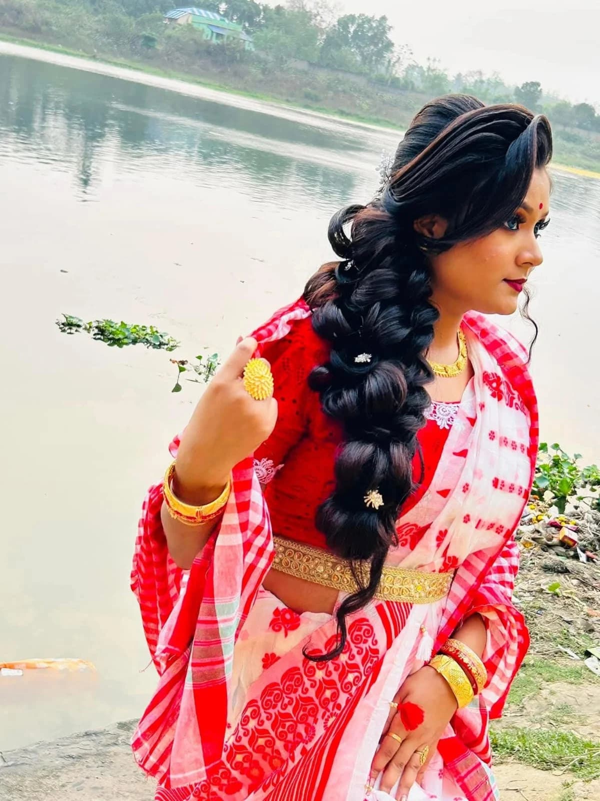 Traditional Bengali Bridal Braid by Prerana's Makeover